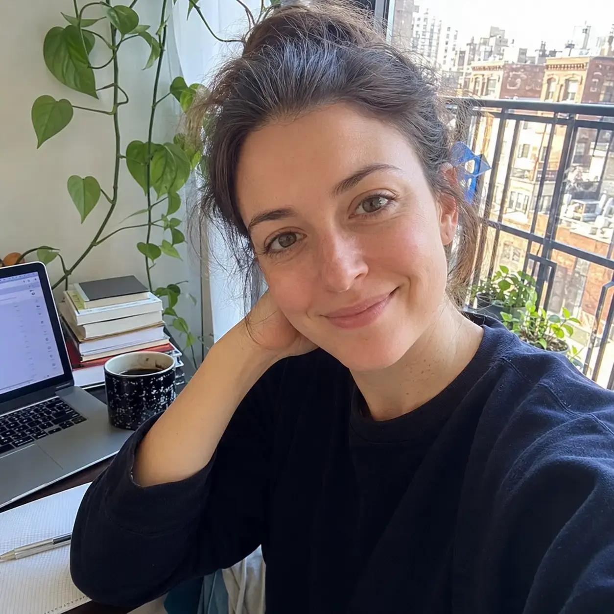 Nora Bennett at home in her Brooklyn apartment.